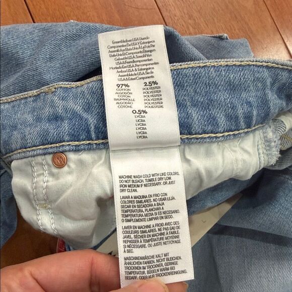 NWT MOTHER Women's The Lasso Sneak Wide Leg Jeans Size 29 - Picture 14 of 14